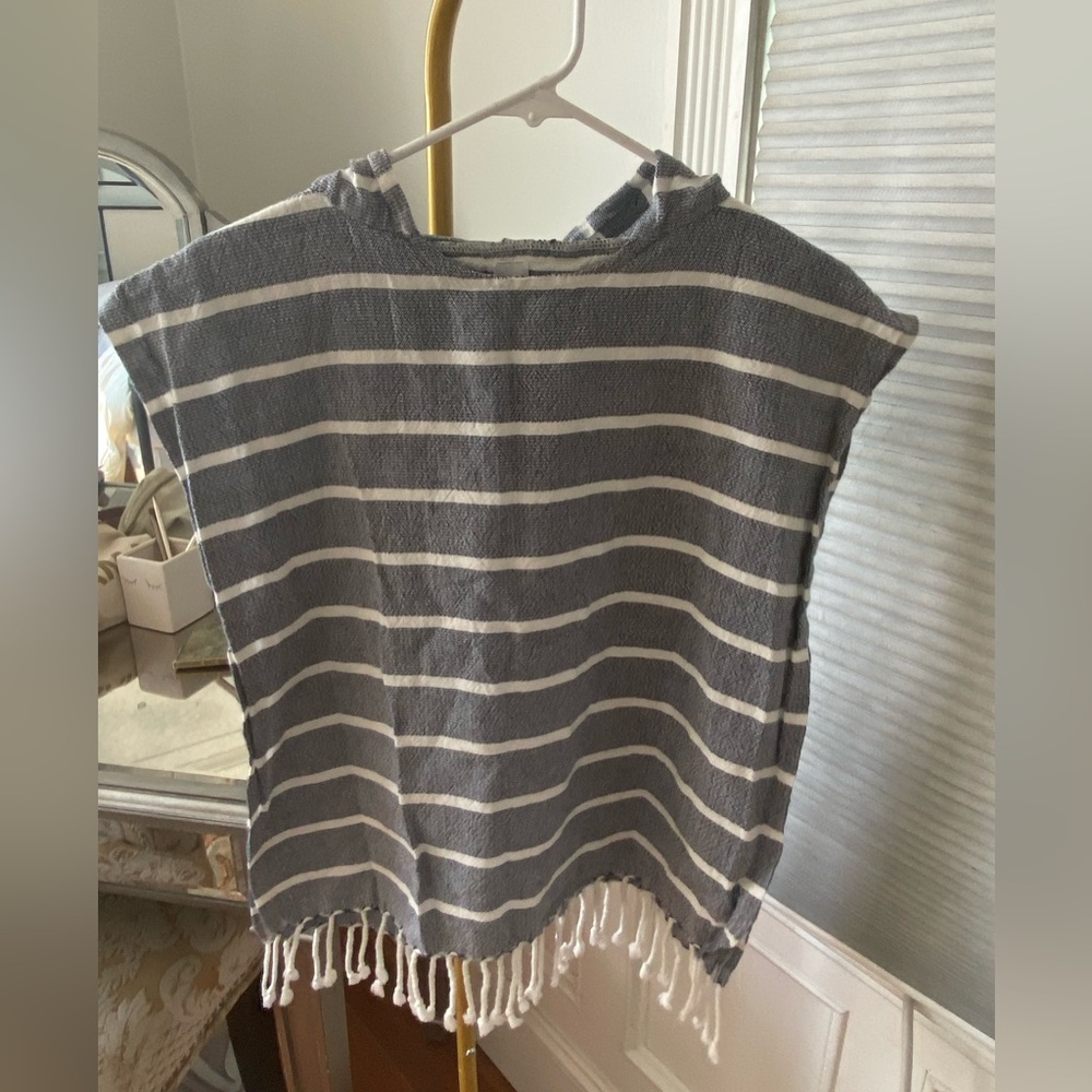 Toddler kids beach poncho with hood